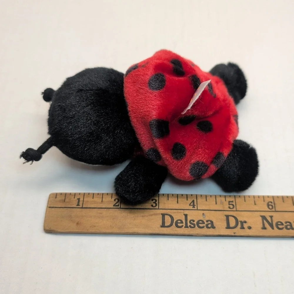 Aurora Palm Pals Plush Bundle Peebs Calico Cat Marty Moose Ladybug Set of 3